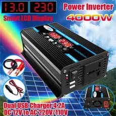 Inversor/Conversor Inteligente De 12V Para 220V/110V 4000W Adequado Com USB Para Carros E Residências