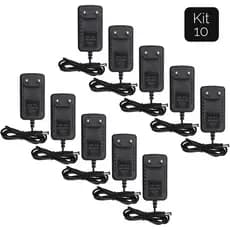 Kit 10 Fonte 3a 12v Estabilizada Chaveada Bivolt Cftv Fita Led