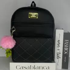 Mochila Bolsa Feminina Universitária Atacado Atacado Barata Revenda Chaveiro Pompom