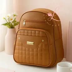 Mochila Feminina Com Bolso Frontal Escolar Casual Leve Versatil e Moderna