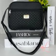 Bolsa Feminina Alça Transversal Com Regulagem Estampa Moderna Linda