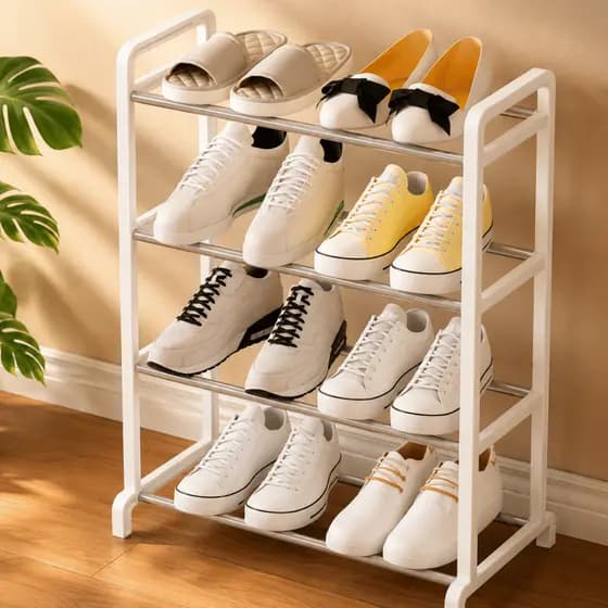 Sapateira Multiuso 4 andares Organizadora Sortida Organizador Calçados Sapatos Lavanderia Closet