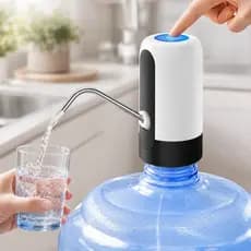 Bomba Elétrica Universal Recarregável USB para Galão Garrafão de Água 5L 10L 20L Portátil
