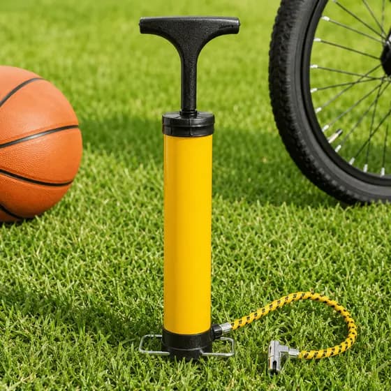 Bomba de Ar 24cm Portátil Inflador Enchedor Pneu Bola Bóia Resistente Barata Premium Envio Imediato