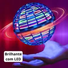 Bola Voadora Boomerang LED Spinner Disco Voador Transformável Brinquedo Infantil Flutuante