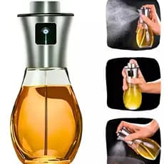 Spray Azeite 200ml Vidro Inox | Pulverizador de Óleo Air Fryer Cozinha