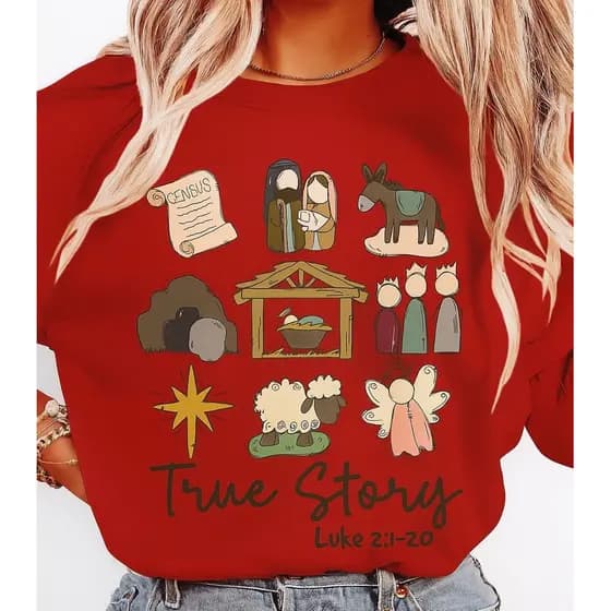 Camisa Blusa Camiseta Feliz natal Feminina  100% algodao História Verdadeira