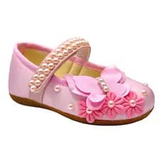 Sapatilha Infantil Jardim Encantado Borboletas Flores Rosa Bebê
