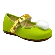 Sapatilha Infantil Sapatinho Tinker Bell Sininho Verde Claro Temática Mesversário