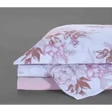 Kit Jogo De Lençol Cama Queen Size Estampados 400 Fios 4 Peças