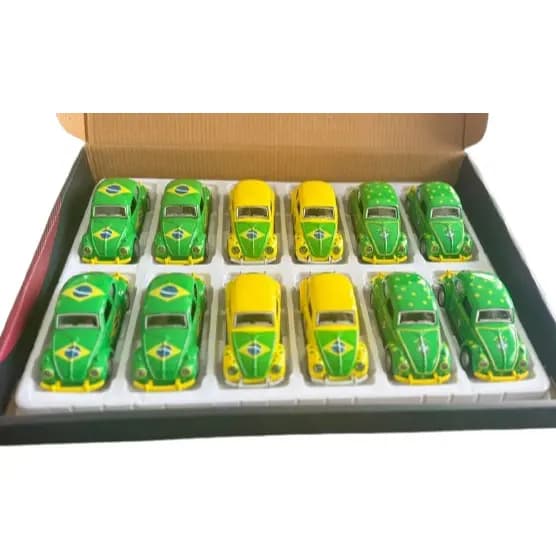 Miniatura Fusca Patriota Brasil Picape Caminhonete D100 fusquinha do Brasil
