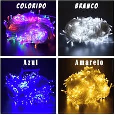 Pisca-Pisca Led 100 Leds Para Decoração De Festa / Natal - 220v