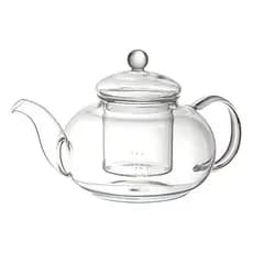 Chaleira De Vidro Borosilicato Com Infusor Vidro ou Inox 600ml Cor Transparente