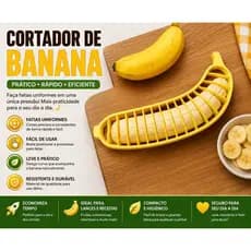 Cortador de Banana | Fatias Rápidas e Uniformes