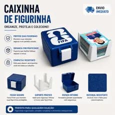 Caixa para 150 Figurinhas da Copa {Personalizável} | Organizador Álbum FIFA