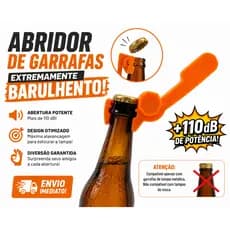 Abridor de Garrafas Turbo Boom | Abridor Manual Portátil para Long Neck e Litrão