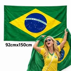 Bandeira Brasil Grande Copa do Mundo Bandeirinha 92cmx150cm Tecido Premium