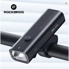 Farol Lanterna dianteira Rockbros RHL400, 4 modos de luz, IPX6