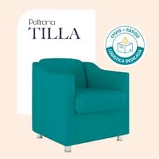 Envio Imediato - Poltrona SUEDE Decorativa Dilla Consultório, Recepção, Sala, Escritório