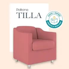 Envio Imediato - Poltrona SUEDE Decorativa Dilla Consultório, Recepção, Sala, Escritório