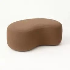 Puff Pufe Puf Orgânico Minimalista para Sala Quarto Moderno Bouclé - Puff Feijão