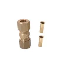 União Emenda P/ Tubo De Cobre 1/4'' Inserto Anilha