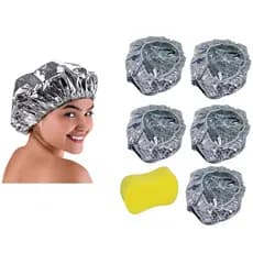 Touca Metalizada para Hidratação 5 un: Potencialize seus Cuidados Capilares +1 esponja soft brinde