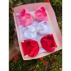 Laços de Cabelo Infantil Bebês Kit Laços Grandes  de  Luxo na meia de seda ou no bico de pato