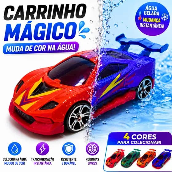 BRINQUEDO Carrinho Muda De Cor Na Água Color Shifters Metal Die Cast Infantil Colecionável Premium
