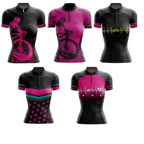 Camiseta ciclismo feminina camisa para ciclista