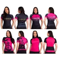 Camisa ciclismo feminina protecão uv camiseta ciclista blusa com bolso e ziper