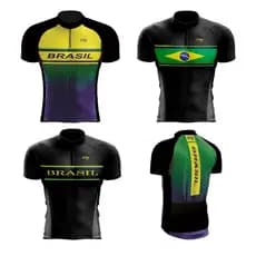 camisa ciclista para camiseta ciclismo Brasil