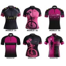 Camisa de ciclismo feminina roupa para ciclista camiseta andar de bike com bolso