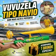 Vuvuzela Brasil Corneta Grande Copa Do Mundo Buzina Torcida + Brinde