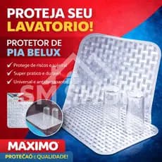 Protetor de Pia Cuba Escorredor De Louça Tapete Silicone Multiuso Aparador Anti-Derrapante 32x25,8cm