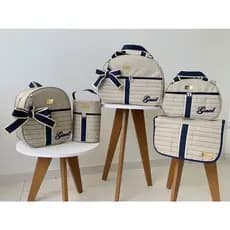 Kit Bolsa Maternidade Personalizado 5 Peças | Tiara Baby