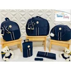 CONJUNTO 5 PEÇAS MARINHO DE LAÇO