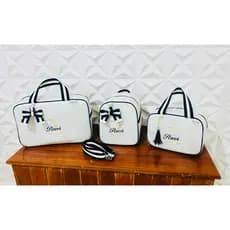 Kit Bolsa Maternidade Mala Personalizado 3 Peças | Tiara Baby