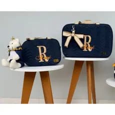 Kit Bolsa Maternidade Mala Personalizado 2 Peças | Tiara Baby