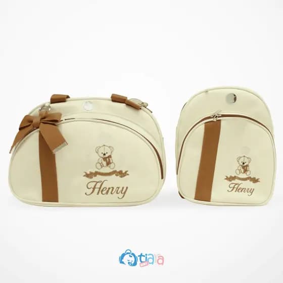 Kit Bolsa Maternidade Personalizada Mala Luxo, bolsa de bebê, conjunto maternidade | Tiara Baby