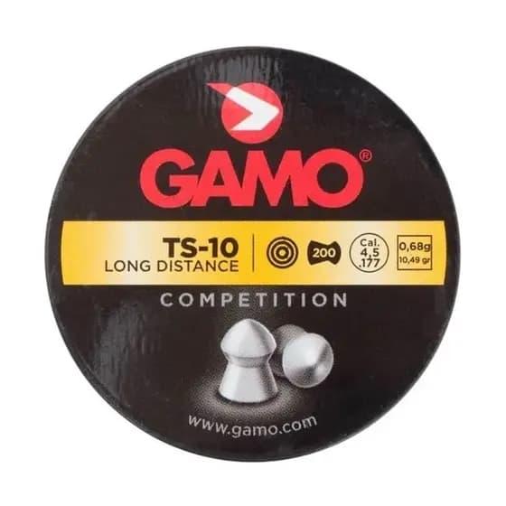 Chumbinho Gamo TS-10 Longa Distancia Competition 4,5mm 200un
