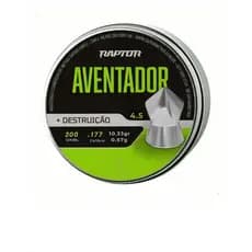 Chumbinho Raptor Aventador 4,5mm Destruição Impacto 200un