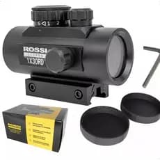 Mira Holográfica Red Green Dot Rossi 1x30 Mount 11/22mm Original Caça