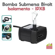 Bomba Submersa Aquática Bombinha Fonte Água Bebedouro Pet Aquário Lago Hidroponia Bivolt 220v 110v