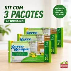 Lenço Limpeza Pano Umedecido Multissuperficies Pratico Limão