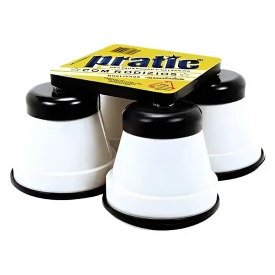 Pé Geladeira Fogão Plast Bege Branco