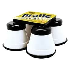 Pé Geladeira Fogão Plast Bege Branco
