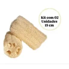 Bucha Vegetal Orgânica Kit com 02 unidades / 15cm