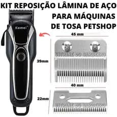 Kit Reposição Lâmina De Aço P/ Máquinas Petshop 1991!!