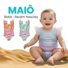 Maiô Infantil Feminino Bebê Recém Nascida Infantil Roupa Biquini Praia Piscina Para Crianças
